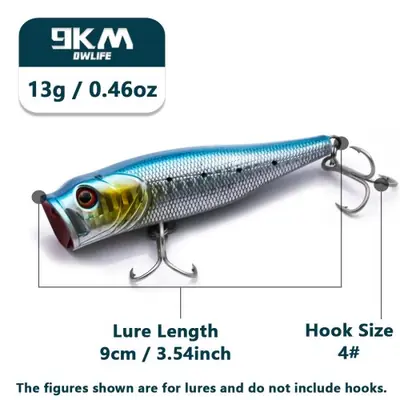 Image de Popper Pêche Surface 7-9cm - Pour Striper, Saumon, Bar