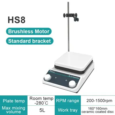 Image de Agitateur Magnétique avec Chauffage - 5L & 1500 RPM
