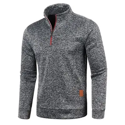 Image de Sweat à Capuche Homme Polaire Col Montant Flocons de Neige