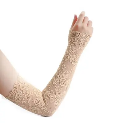 Image de Manchons de Bras Dentelle UV - Élégants & Protecteurs