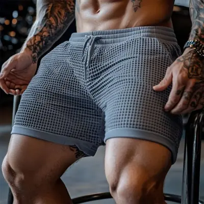 Image de Short Homme Capri Respirant - Style Rétro & Décontracté