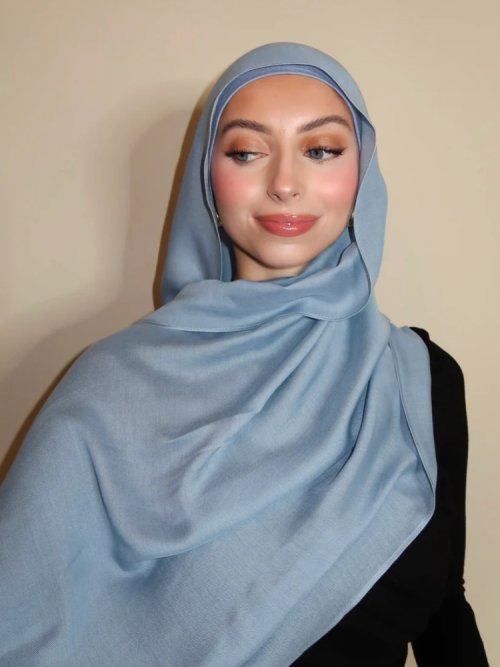 Hijab de Modal en 84 Colores con Gorro Interior Elástico y Jersey Básico, Pañuelo para la Cabeza Protector Solar, Transpirable y Suave