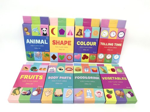 Bild von Montessori Alphabet Lernkarten für Kinder – 36 farbenfrohe Karten mit 8 Themen zum Lesen, Schreiben und Spielen ab 3 Jahren