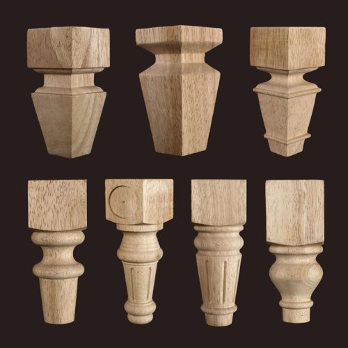 Imagen de Patas de Madera para Muebles - 8.25 cm, Diseño Elegante