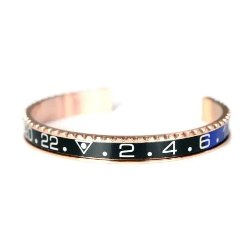 Roze goud zwart blauw
