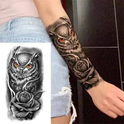 Image de Tatouages Temporaires Bras Complet Réalistes