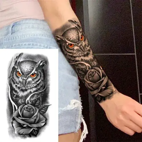Image de Tatouages Temporaires Bras Complet Réalistes