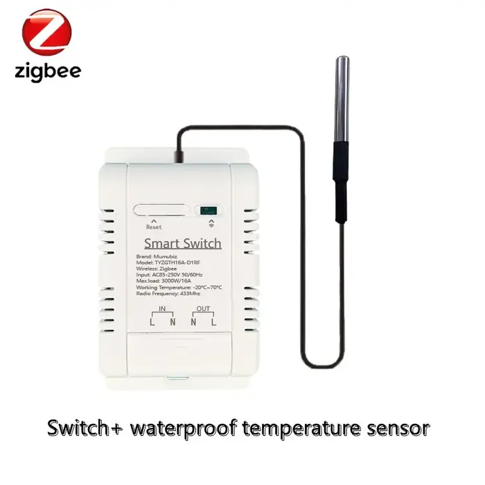 Image de Interrupteur Intelligent Zigbee avec Capteur Température & Humidité