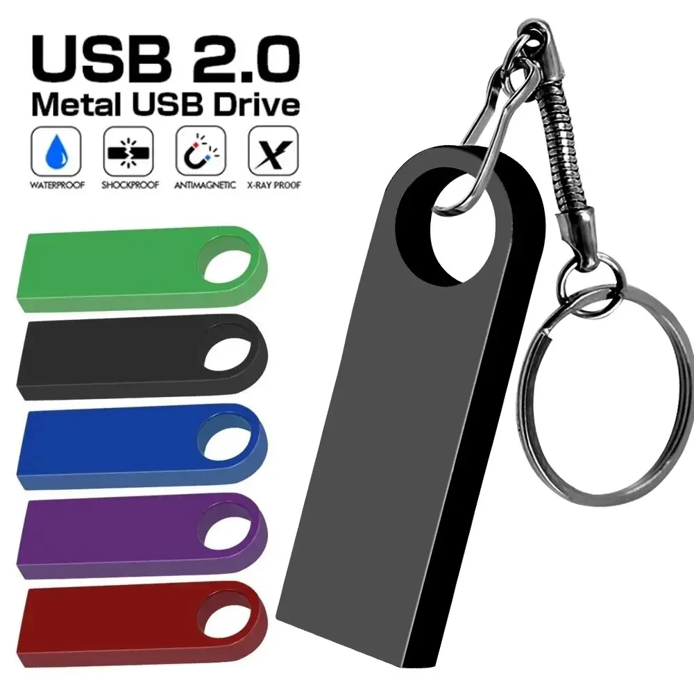 Afbeelding van USB-stick van 128 GB met metalen behuizing – Hoge snelheid, betrouwbaar geheugen voor computer en laptop