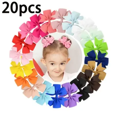 Image de Pinces à Cheveux Nœud Bonbon pour Bébés Filles