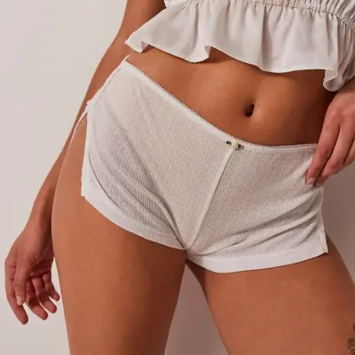 Image de Short de Pyjama Femme Fendu Côté - Doux & Confortable