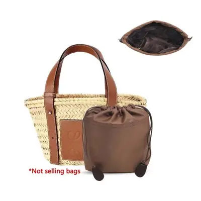 Image de Organisateur de Sac avec Sangle Épaule - Accessoire Pratique pour Panier Tressé