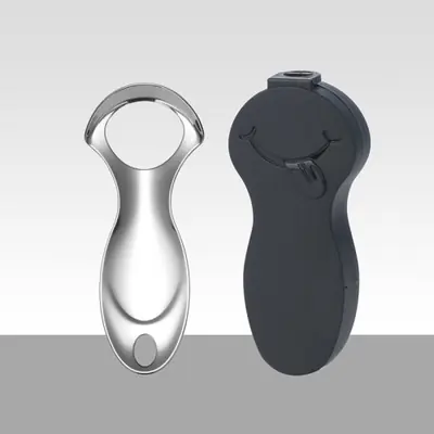 Image de Grattoir de Langue Métal - Nettoyage Buccal Efficace