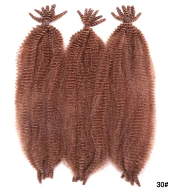 Image de Tresses Afro Marley Synthétiques 22" Pré-Séparées - 3 Paquets