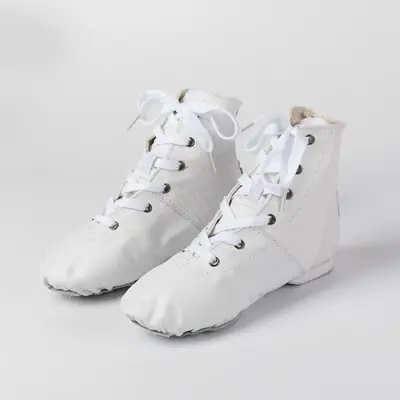 Image de Chaussures de Danse Jazz en Cuir Naturel - Pour Filles & Femmes