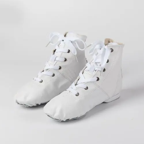 Image de Chaussures de Danse Jazz en Cuir Naturel - Pour Filles & Femmes
