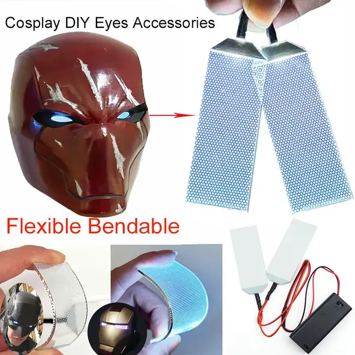 Image de Masque Iron Man Lumineux - Accessoire Cosplay Flexible