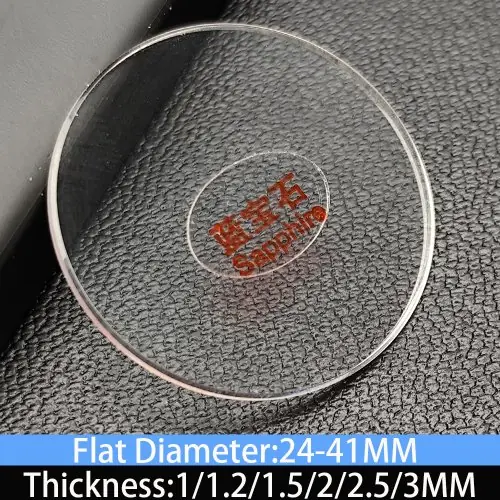 Image de Verre de Montre en Cristal Minéral - Diamètre 24 à 41 mm