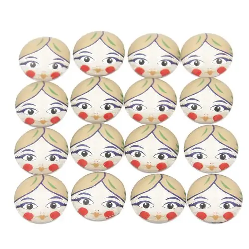 Image de Cabochons Fille Motif - 10 Pièces pour Création de Bijoux