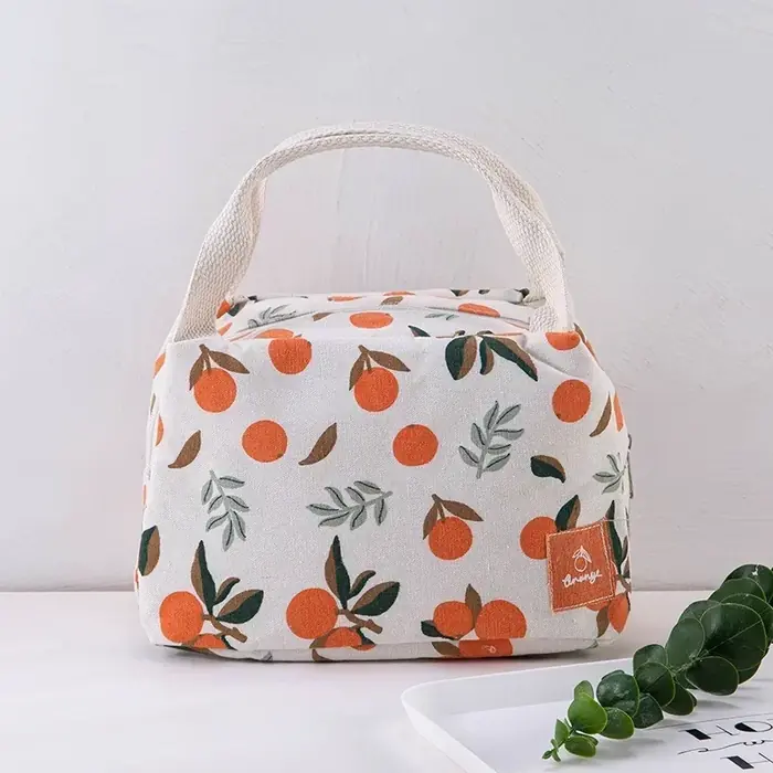 Image de Sac à Déjeuner Isolé Femme - Bento Portable & Élégant