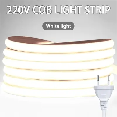 Image de Ruban LED COB 220V Adhésif - Éclairage Intérieur Haute Luminosité