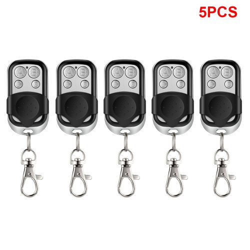 Afbeelding van Universele 4-knoppen Garagedeuropener Afstandsbediening 433 MHz met Rolling Code & Clone Functie – 5 stuks
