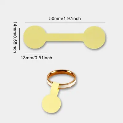 Image de Étiquettes Prix Auto-Adhésives pour Bijoux - 4 Tailles, 8 Couleurs