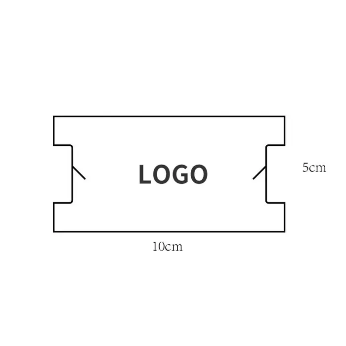 5x10cm mit Logo