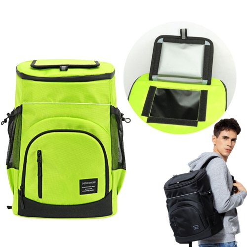 Immagine di Borsa Termica da 30 Litri Morbida Grande con Capacità per 36 Lattine – Zaino Termico Portatile per Frigo, Viaggio, Spiaggia, Birra Ghiacciata e Alimenti a Prova di Perdite