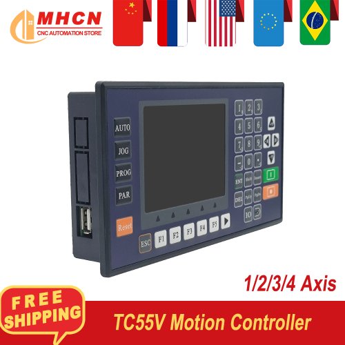 Afbeelding van TC 55V Motion Controller met Servo- en Stepper Motor - Numerieke Besturingssysteem voor CNC Gravure (1-, 2-, 3- en 4-as)