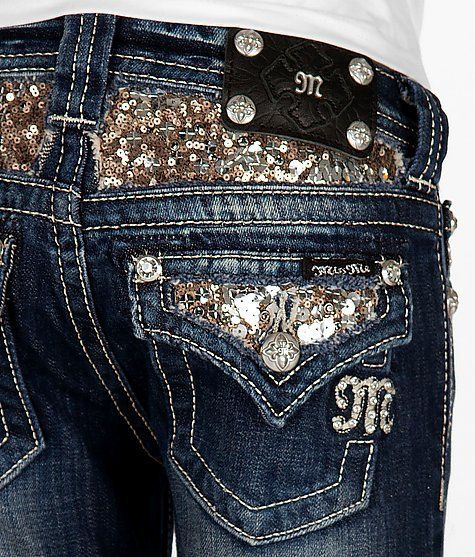 Bild von Y2K Gothic Vintage Baggy Jeans für Herren und Damen – Blau Waschen, Gerade Schnitt, mit Pailletten und Stickerei, Streetwear Denim Hose