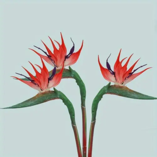 Image de Fleurs Artificielles Oiseau du Paradis - Décoration Élégante