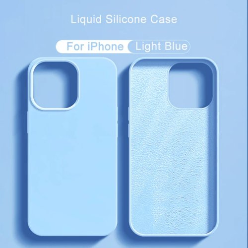 Zdjęcie Nowe etui z płynnego silikonu do iPhone 11, 12, 13, 14, 15, Pro, Max, Plus – miękkie, odporne na wstrząsy, idealne ochrona dla Twojego telefonu