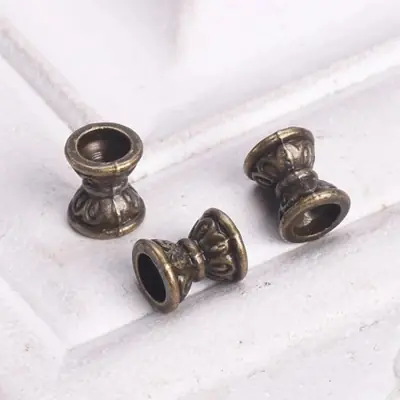 Image de Perles Sablier Antique Or & Argent - 30 pcs