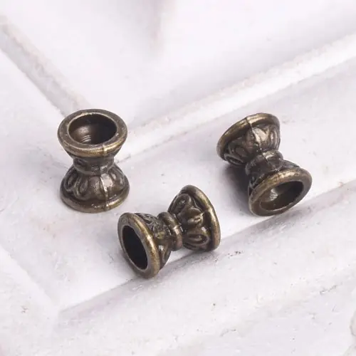 Image de Perles Sablier Antique Or & Argent - 30 pcs