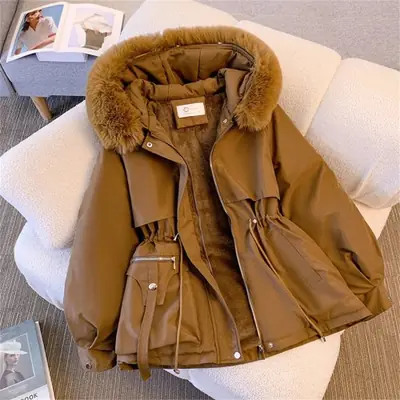 Image de Manteau Hiver Coréen à Capuche - Mode Femme Décontracté