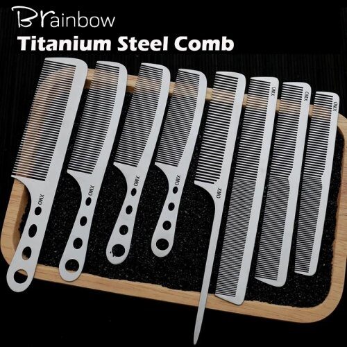 Image de Peigne Professionnel Ultra-Mince en Titane pour Hommes