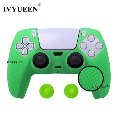Image de Housse antidérapante silicone pour PS5 + capuchons joystick