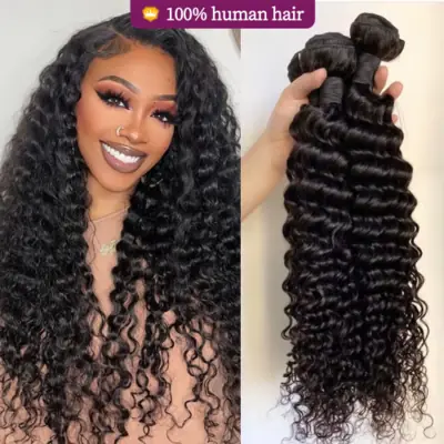 Image de Tissage Brésilien Bouclé 20-22 Pouces - Cheveux Humains Naturels