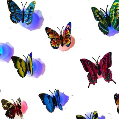 Image de Veilleuse Papillon LED Colorée - Lumière Murale Créative