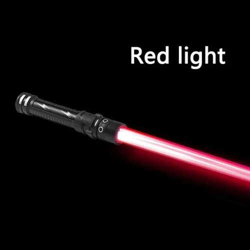 Zdjęcie 75CM miecz laserowy miecz świetlny czerwony i niebieski podwójny szabla Rave transformacja dzieci broń Cosplay migająca zabawka Party Glow miecze