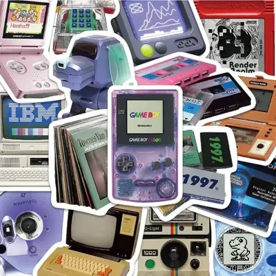 Image de Stickers Vintage Gaming & Retro Design