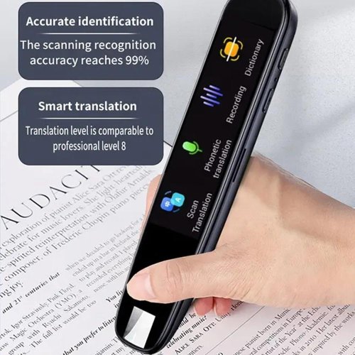 Immagine di Penna Traduttrice Offline per Studenti e Docenti: Lettura Intelligente con Scansione di Testo in 123 Lingue