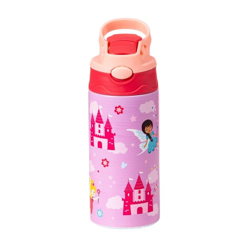 Image of 12OZ/350ml Cartoon Pattern Thermos Cup Stainless Steel Insulated Bottle Cute Thermos Kettle Outdoor Portable Handheld Cup