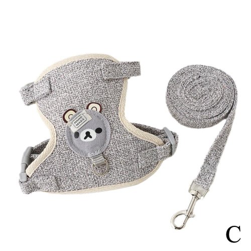 Imagen de Precioso chaleco pequeño para mascotas, correa para el pecho, correa para perro, cuerda de tracción ...