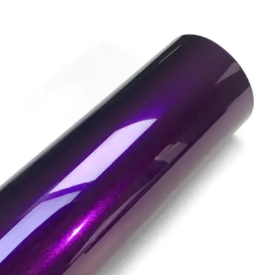 Image de Film Adhésif Violet Brillant pour Voiture et Moto
