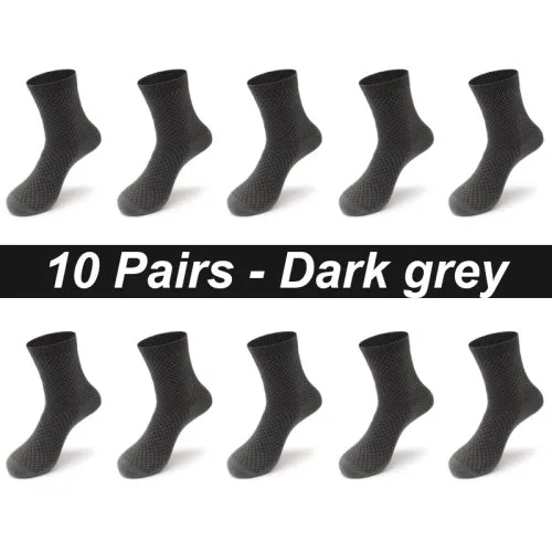 10 paar donkergrijs
