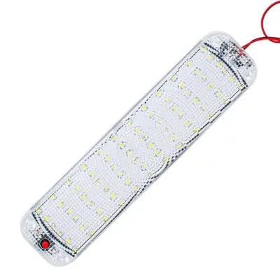 Image de Barre lumineuse intérieure à 72LED avec interrupteur, lampe intérieure de voiture, éclairage de toit, camping-car, bus, Hurhome, bateau, 12V-80V