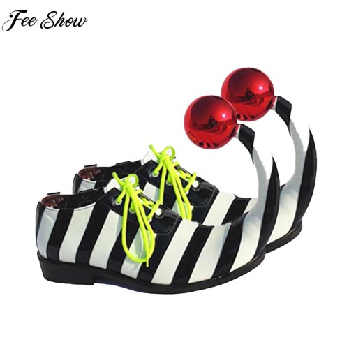Immagine di Scarpe da Clown con Palla Rossa – Divertente Accessorio per Costume