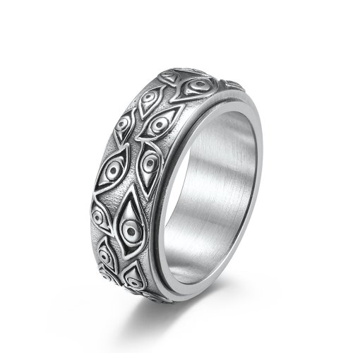Afbeelding van Vintage God's Eye Stress Ring – Fidget Spinner voor Heren